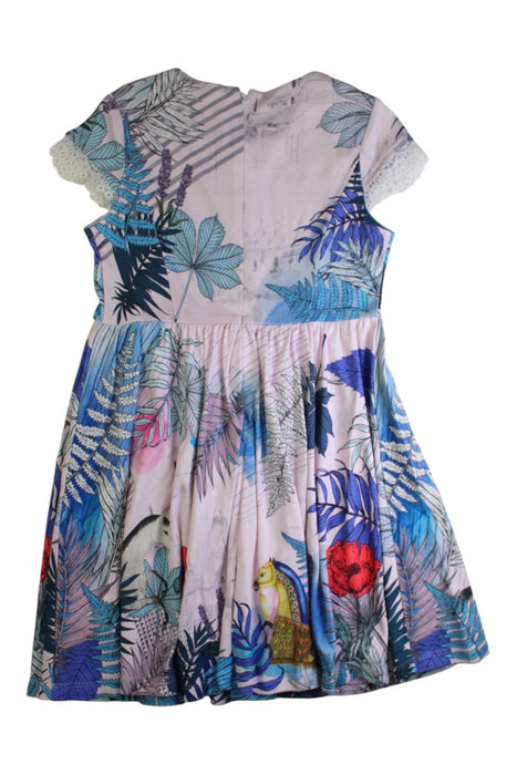 A Multicolour Sleeveless Dresses from Fila in size 7Y for girl. (Back View)