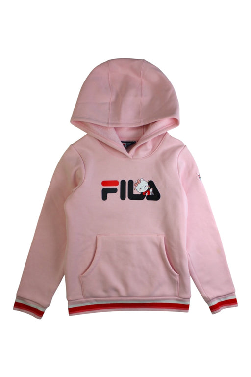 A Pink Hooded Sweatshirts from Fila in size 7Y for girl. (Front View)