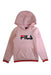 A Pink Hooded Sweatshirts from Fila in size 7Y for girl. (Front View)