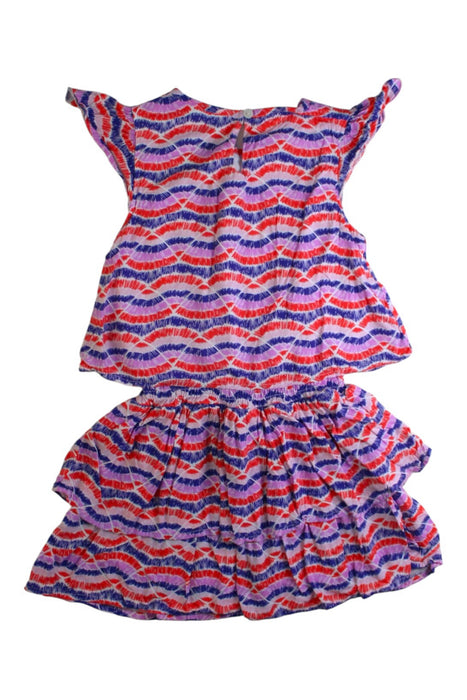 A Multicolour Sleeveless Dresses from La Compagnie des Petits in size 5T for girl. (Back View)
