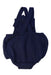 A Navy Overall Shorts from Jacadi in size 6-12M for girl. (Back View)