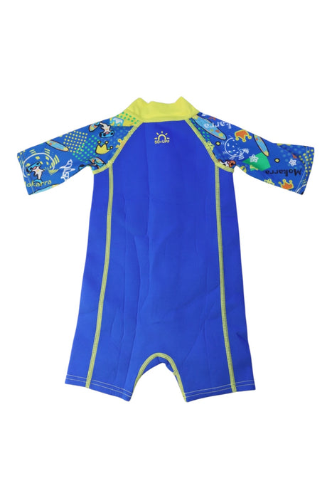A Blue Wetsuits from Aquasport in size 2T for boy. (Back View)