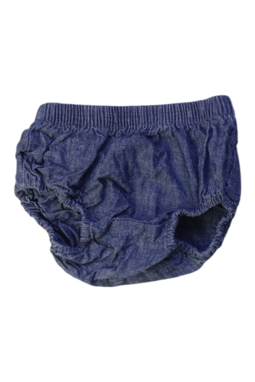 A Blue Bloomers from Tea in size 6-12M for girl. (Front View)