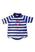 A Blue Rash Guards from Plum in size 0-3M for boy. (Front View)