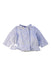 A Grey Lightweight Jackets from Petit Bateau in size 6-12M for girl. (Front View)