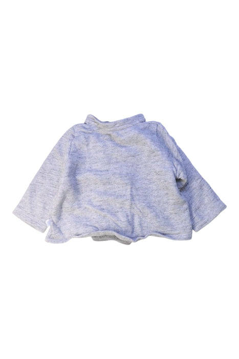 A Grey Lightweight Jackets from Petit Bateau in size 6-12M for girl. (Back View)