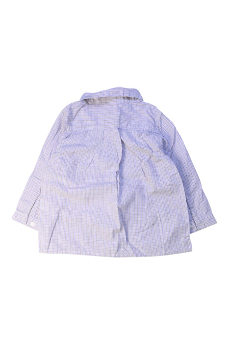 A Blue Long Sleeve Shirts from Claudine in size 12-18M for boy. (Back View)