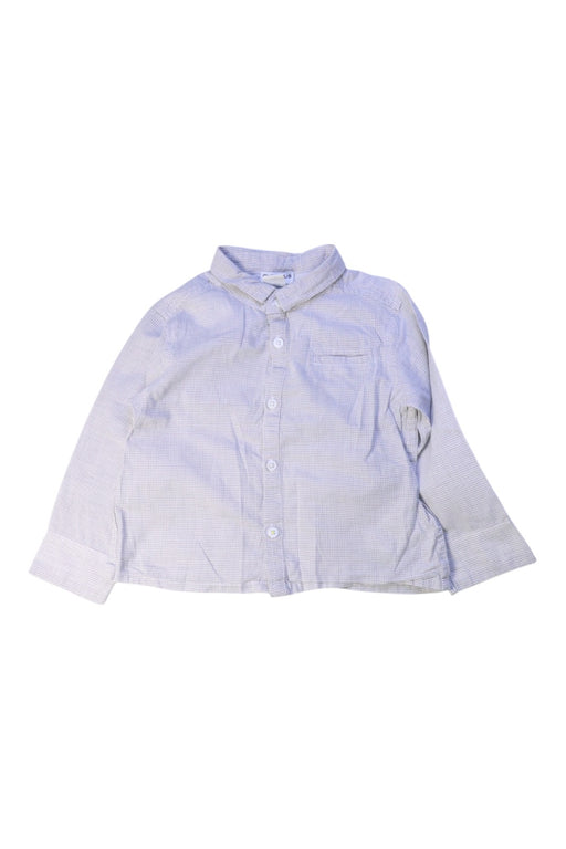 A White Long Sleeve Shirts from Cyrillus in size 12-18M for boy. (Front View)