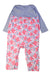 A Blue Long Sleeve Rompers from Tea in size 12-18M for girl. (Front View)