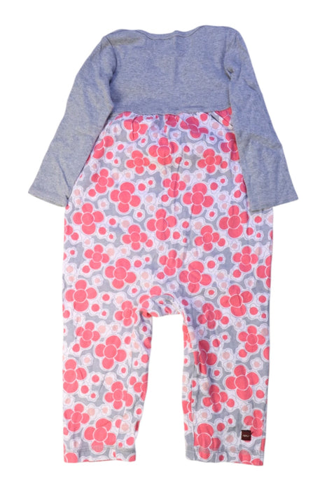 A Blue Long Sleeve Rompers from Tea in size 12-18M for girl. (Back View)