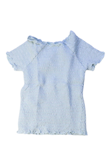 A Blue Short Sleeve Tops from Seed in size 3T for girl. (Back View)