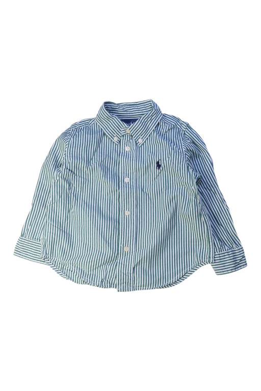 A Blue Long Sleeve Shirts from Ralph Lauren in size 2T for boy. (Front View)