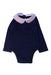 A Navy Long Sleeve Bodysuits from Jacadi in size 12-18M for girl. (Front View)