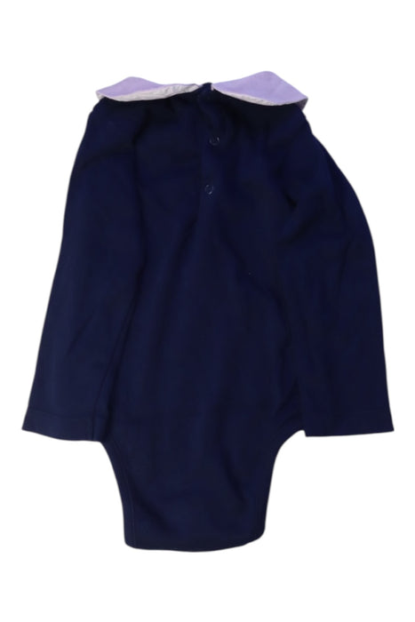 A Navy Long Sleeve Bodysuits from Jacadi in size 12-18M for girl. (Back View)