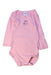 A Pink Long Sleeve Bodysuits from Petit Bateau in size 6-12M for girl. (Front View)