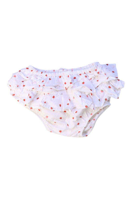 A White Bloomers from Jacadi in size 6-12M for girl. (Front View)