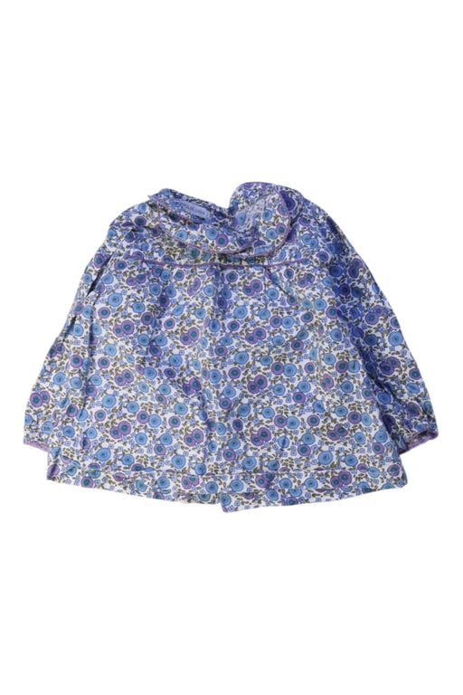 A Blue Long Sleeve Tops from DPAM in size 3-6M for girl. (Front View)