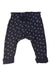 A Navy Casual Pants from Petit Bateau in size 0-3M for girl. (Front View)