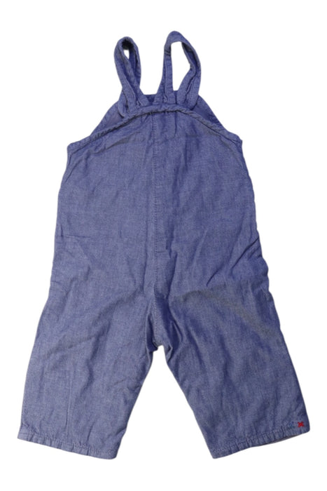 A Blue Long Overalls from DPAM in size 3-6M for girl. (Back View)