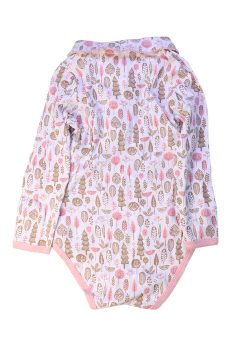 A Pink Long Sleeve Bodysuits from Vertbaudet in size 3T for girl. (Back View)