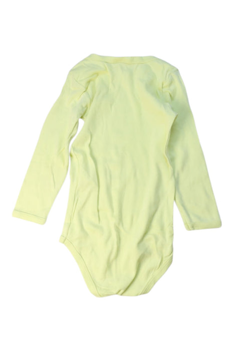 A Yellow Long Sleeve Bodysuits from Petit Bateau in size 2T for girl. (Back View)