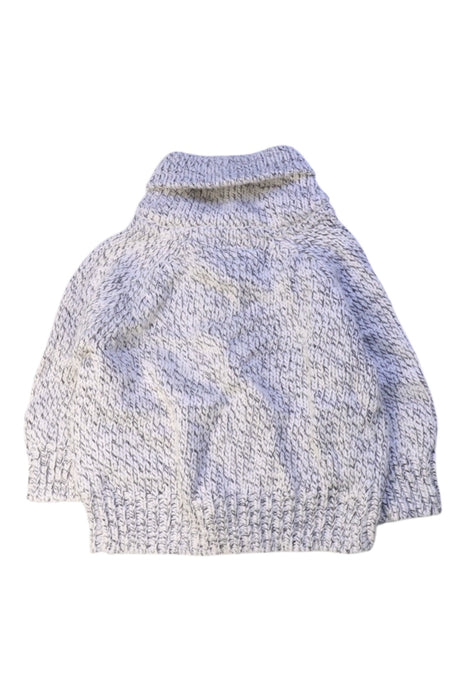 A Grey Cardigans from Roots in size 3-6M for boy. (Back View)