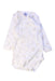 A White Long Sleeve Bodysuits from Petit Bateau in size 3-6M for girl. (Front View)