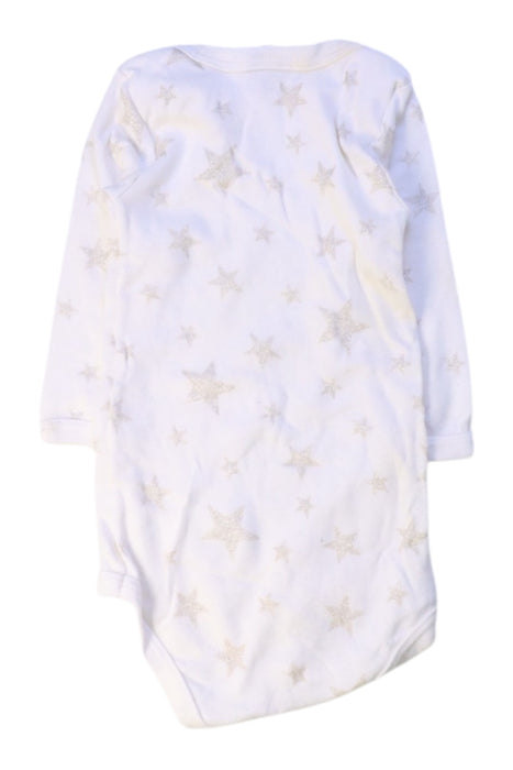 A White Long Sleeve Bodysuits from Petit Bateau in size 3-6M for girl. (Back View)
