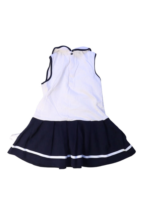 A White Sleeveless Dresses from Jacadi in size 3T for girl. (Back View)