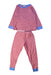 A Red Pyjama Sets from Petit Bateau in size 2T for boy. (Front View)