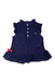 A Navy Sleeveless Tops from Nautica in size 3T for girl. (Front View)