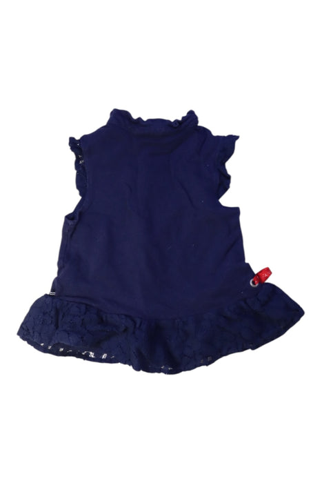 A Navy Sleeveless Tops from Nautica in size 3T for girl. (Back View)