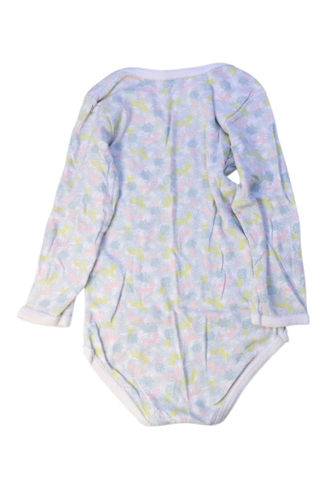 A White Long Sleeve Bodysuits from Petit Bateau in size 3T for boy. (Back View)