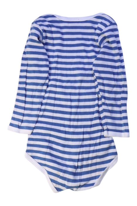 A Blue Long Sleeve Bodysuits from Petit Bateau in size 2T for boy. (Back View)
