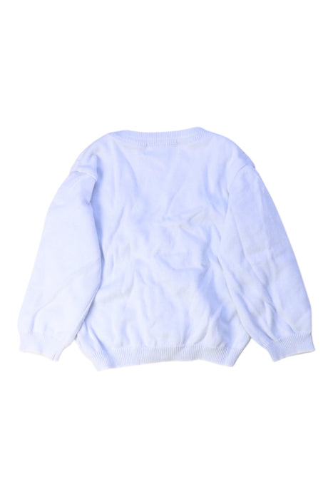 A White Cardigans from Feltman Brothers in size 12-18M for boy. (Back View)