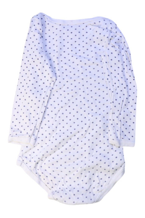 A White Long Sleeve Bodysuits from Petit Bateau in size 2T for boy. (Back View)