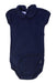 A Navy Short Sleeve Bodysuits from Petit Bateau in size 3T for girl. (Front View)