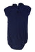 A Navy Short Sleeve Bodysuits from Petit Bateau in size 3T for girl. (Back View)