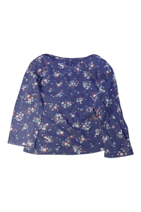 A Navy Long Sleeve Tops from Siaomimi in size 2T for girl. (Back View)