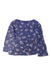A Navy Long Sleeve Tops from Siaomimi in size 2T for girl. (Back View)