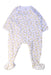 A White Onesies from Petit Bateau in size 6-12M for girl. (Front View)