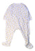 A White Onesies from Petit Bateau in size 6-12M for girl. (Back View)