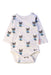 A White Long Sleeve Bodysuits from Bebe de Pino in size 6-12M for neutral. (Front View)