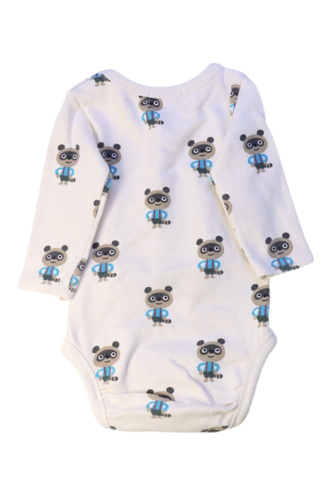 A White Long Sleeve Bodysuits from Bebe de Pino in size 6-12M for neutral. (Back View)