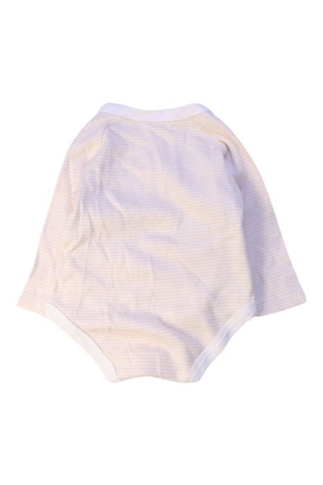 A Beige Long Sleeve Bodysuits from Natures Purest in size 3-6M for boy. (Back View)
