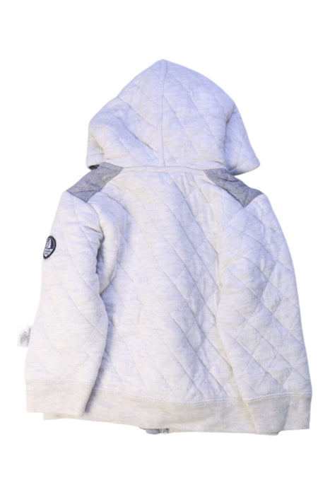 A White Puffer/Quilted Jackets from Petit Bateau in size 6-12M for boy. (Back View)
