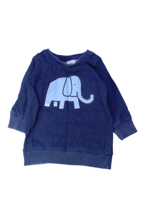 A Navy Long Sleeve Tops from Seed in size 3-6M for boy. (Front View)
