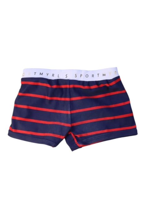 A Navy Swim Shorts from Mayoral in size 2T for boy. (Back View)