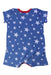 A Blue Short Sleeve Rompers from Petit Bateau in size 0-3M for boy. (Back View)