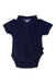 A Navy Short Sleeve Bodysuits from Jojo Maman Bébé in size 3-6M for boy. (Front View)